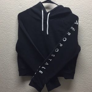 Cropped black Aeropostale sweater!
